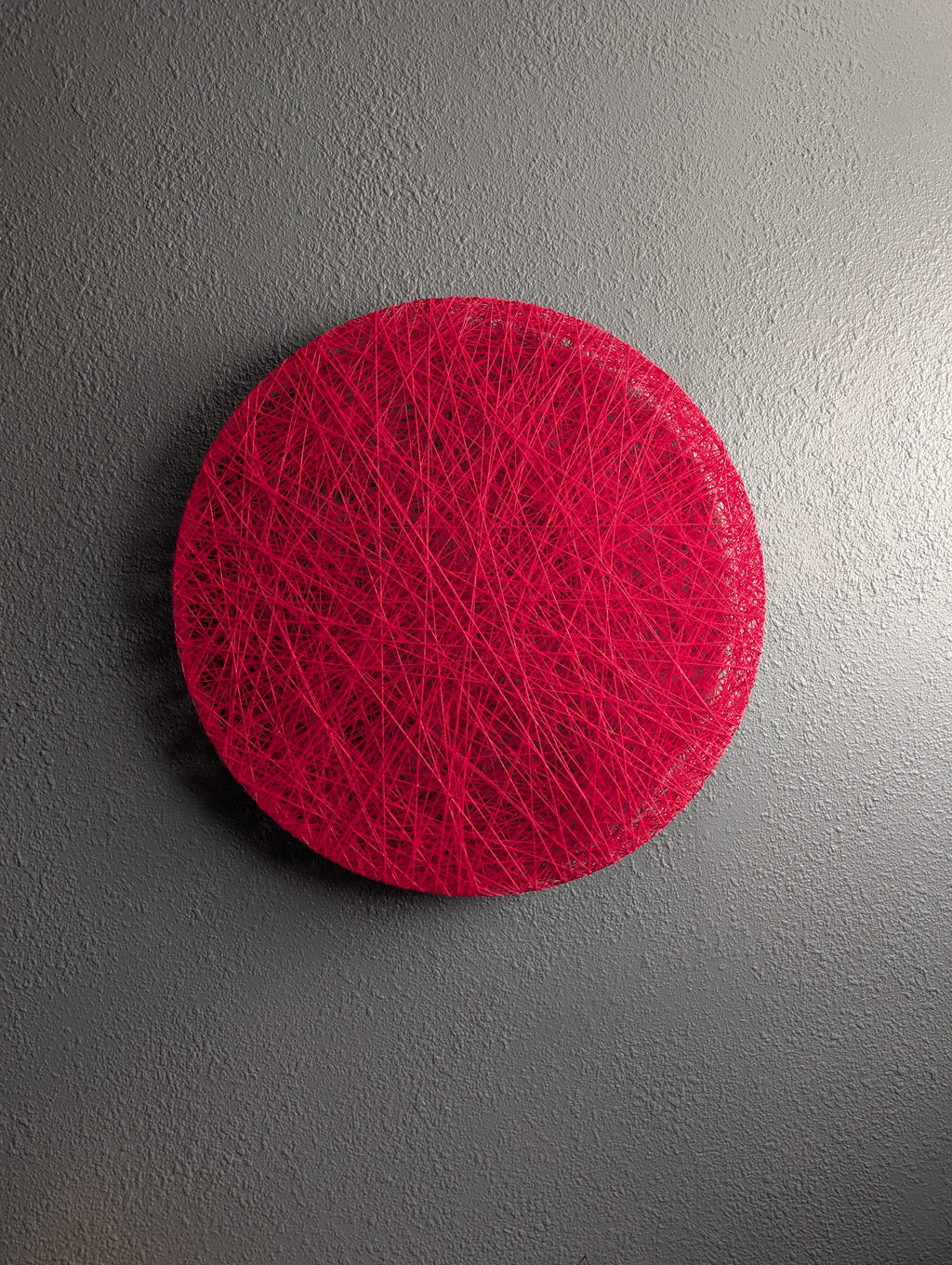 DISK, Fiber Wall Sculpture - 18" x 18"