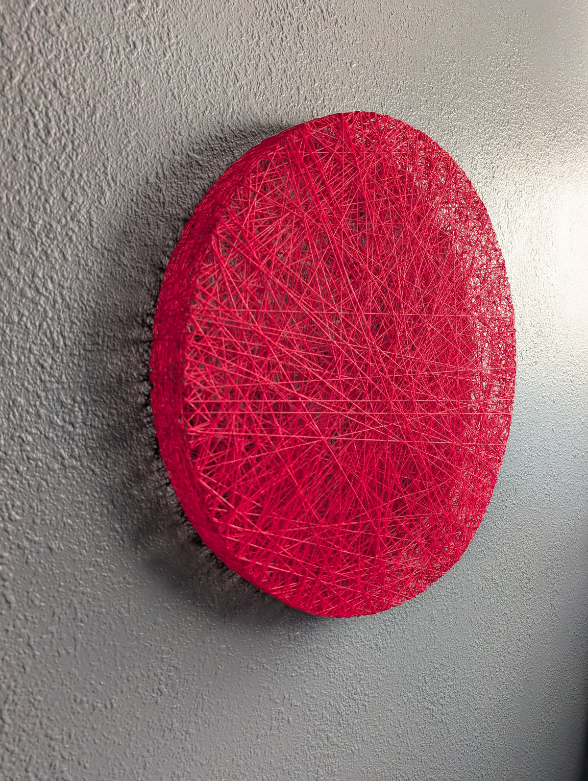 DISK, Fiber Wall Sculpture - 18" x 18"