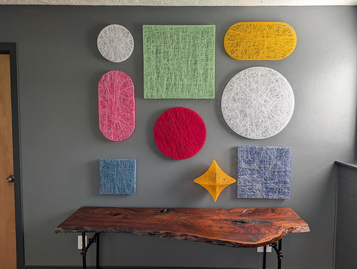 DISK, Fiber Wall Sculpture - 18" x 18"