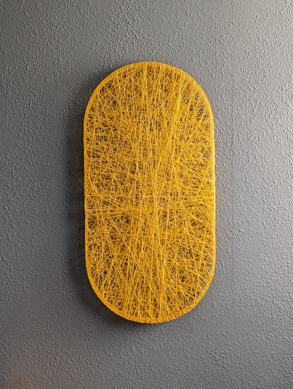 PILL, Fiber Wall Sculpture - 12" x 24"
