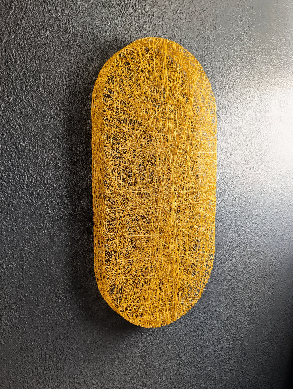 PILL, Fiber Wall Sculpture - 12" x 24"
