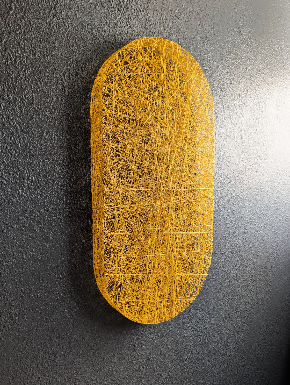 PILL, Fiber Wall Sculpture - 12" x 24"