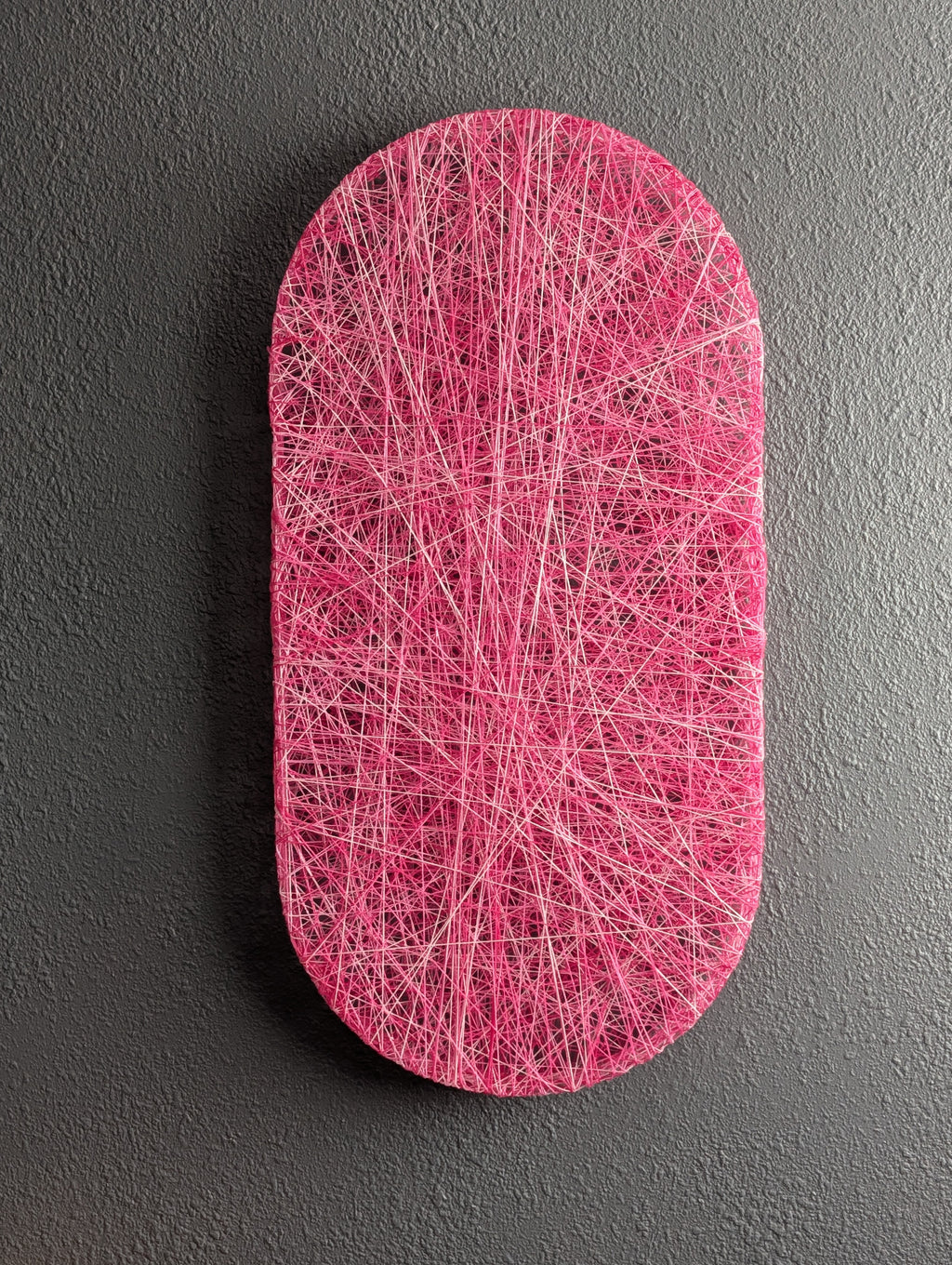PILL, Fiber Wall Sculpture - 12" x 24"