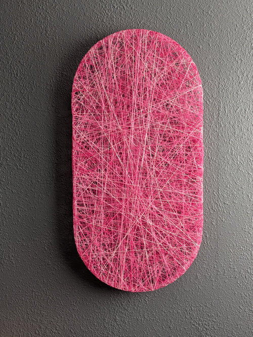 PILL, Fiber Wall Sculpture - 12" x 24"
