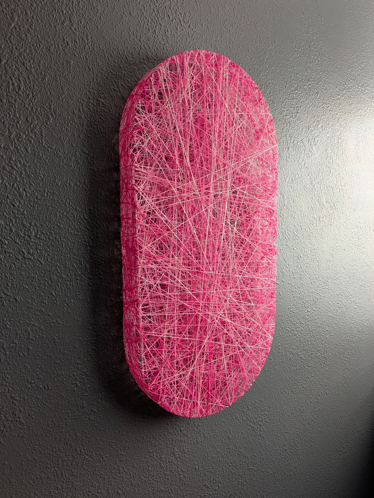 PILL, Fiber Wall Sculpture - 12" x 24"
