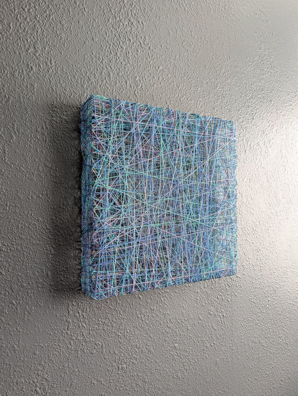 SQUARE, Fiber Wall Sculpture - 12" x 12"