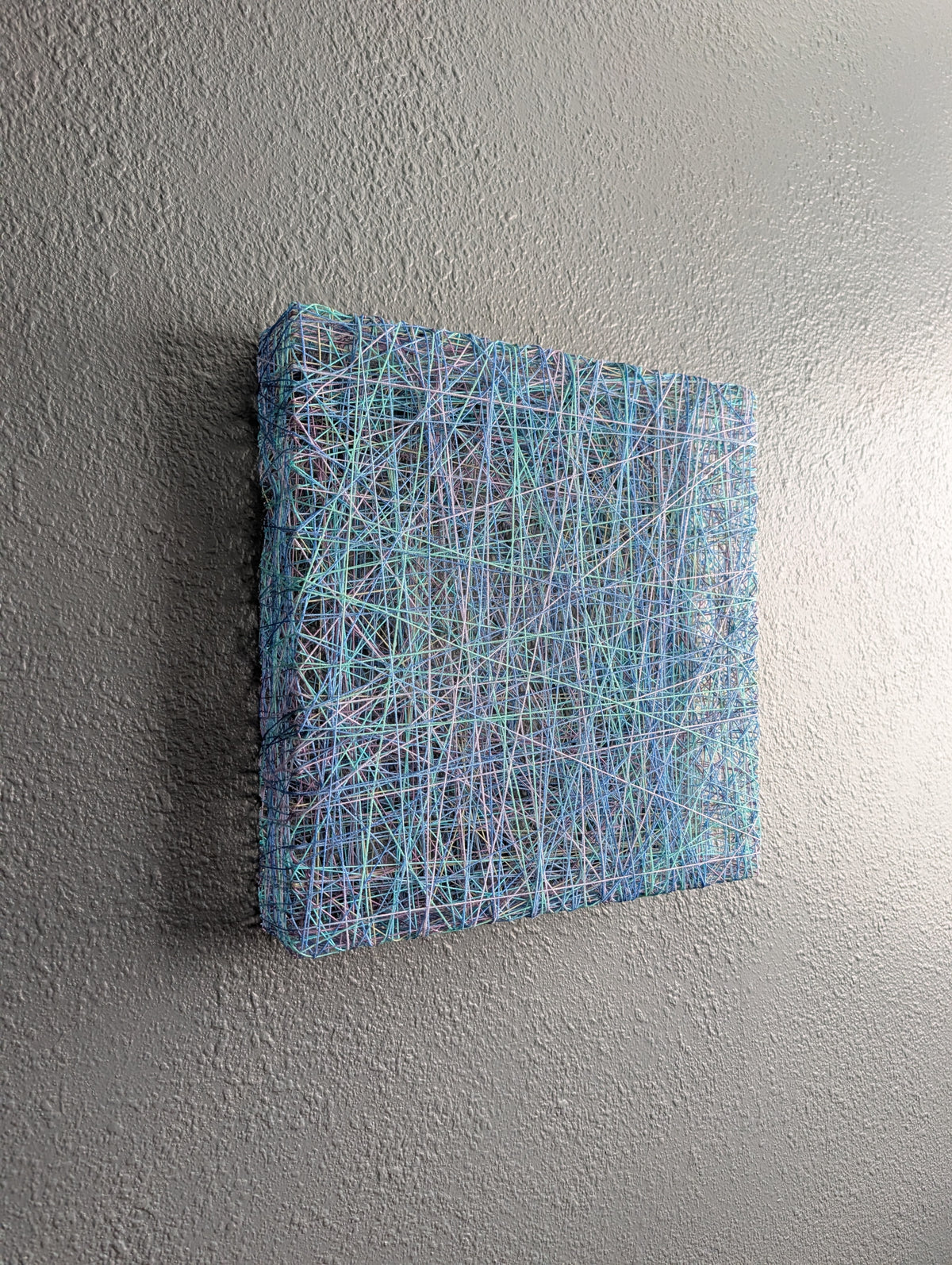 SQUARE, Fiber Wall Sculpture - 12" x 12"